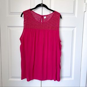 Old Navy Shell Top with Beautiful Lace Detail